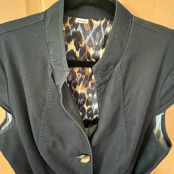 Blue denim button down dress - Picture 3 of 7